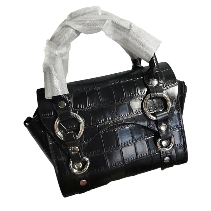 New Saturn Crossbody Bag For Womens Fashion Y2K Korean Style Patent Leather Mini Tote Dumpling Bag For Women 2024 Trendy Gift