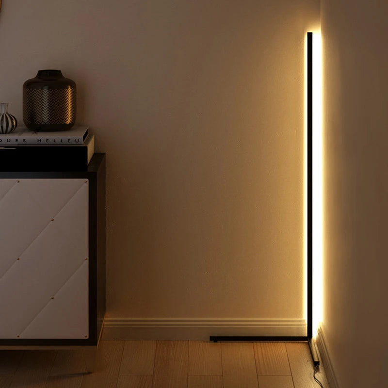 Nordic minimalist floor lamp room decor Corner lights bedroom led lights living room indoor lighting background wall floor lamps