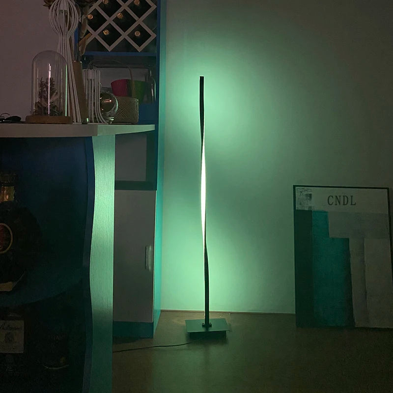 Modern Colorful LED Floor Lamps RGB Remote Corner Floor Lights European Style LED Floor Lamp For Bedroom Decoracion