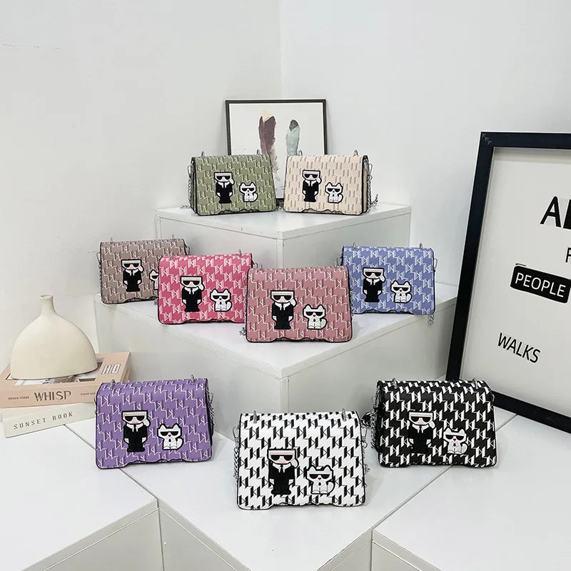 Women Evening Bags Banquet Party Clutch Purses Hand-woven Silk Chain Flap Small Square Bag Luxury Shoulder Messenger Bag Handbag