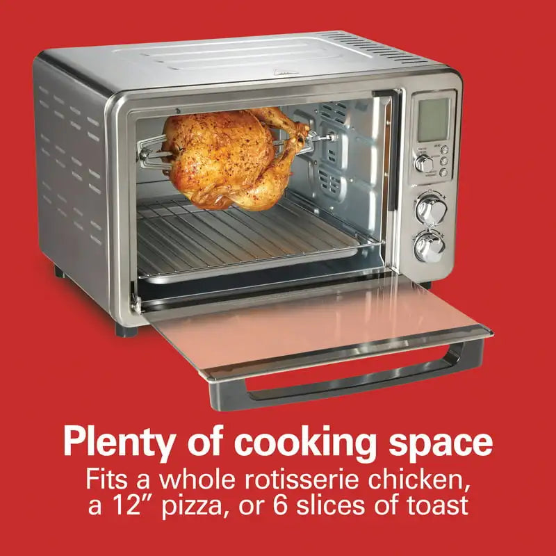 Restored  Sure-Crisp Digital Air Fryer Toaster Oven with Rotisserie (Refurbished)