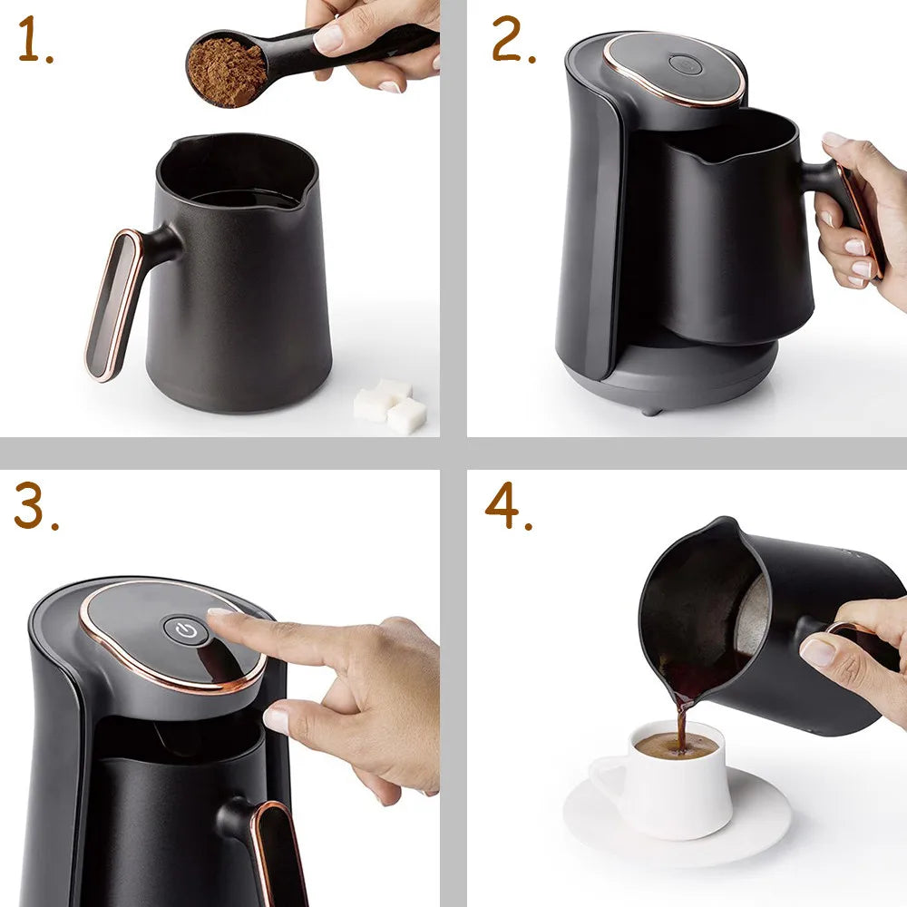 Moka Pot Coffee Pots 500ml Semi-automatic Turkish Coffee Maker Cup Thermal Coffee Capsules For Coffee Machine Milk Cappuccino