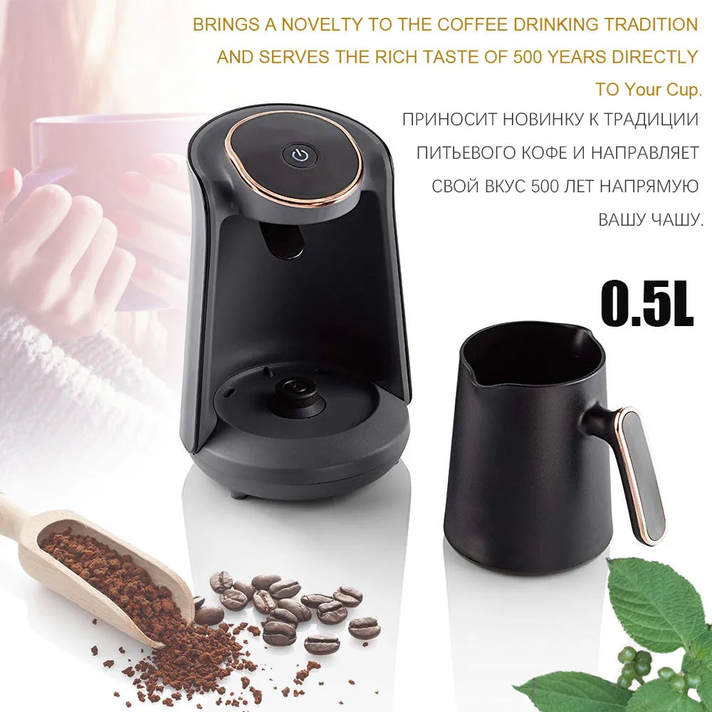 Moka Pot Coffee Pots 500ml Semi-automatic Turkish Coffee Maker Cup Thermal Coffee Capsules For Coffee Machine Milk Cappuccino