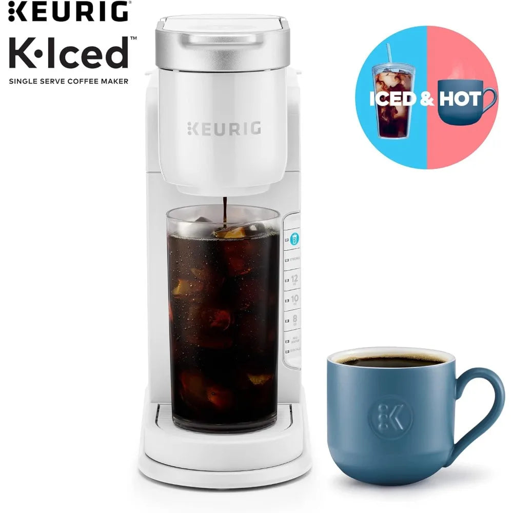 Single Serve Coffee Maker - Brews Hot and Cold - White